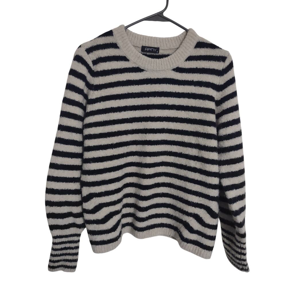 APNY Striped Sweater Size Small Classic Preppy‎ Cozy Wool Blend